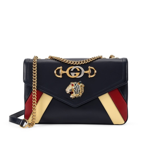 Gucci Rajah Zumi GG Interlocking Horsebit Shoulder Bag - Picture 1 of 6